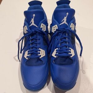 Nike Air Jordan 4 Retro MCS Baseball Cleats “Varsity Royal" Blue, Size 13